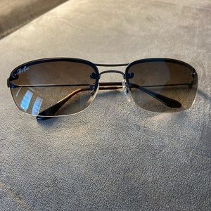 Authentic RAYBAN TOP SQUARE Brown Sunglasses